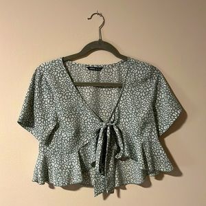 light green with cream spots